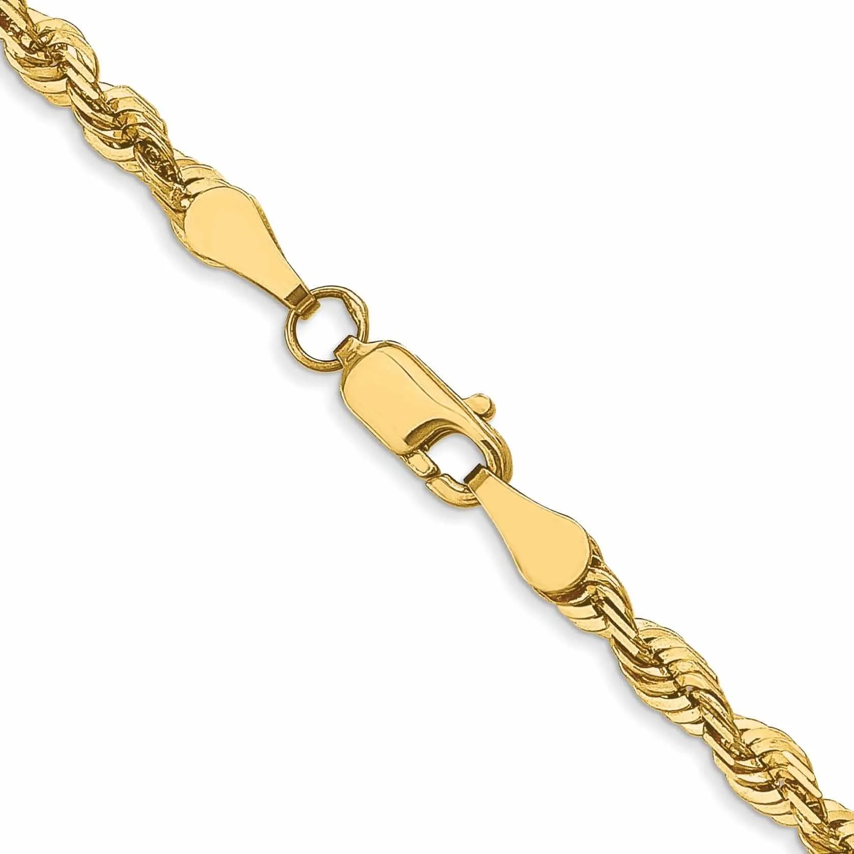 10k Yellow Gold 3.5m D.C Lightweight Rope Chain