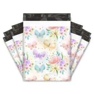 10x13 Beautiful butterflies premium poly mailer - set of 10