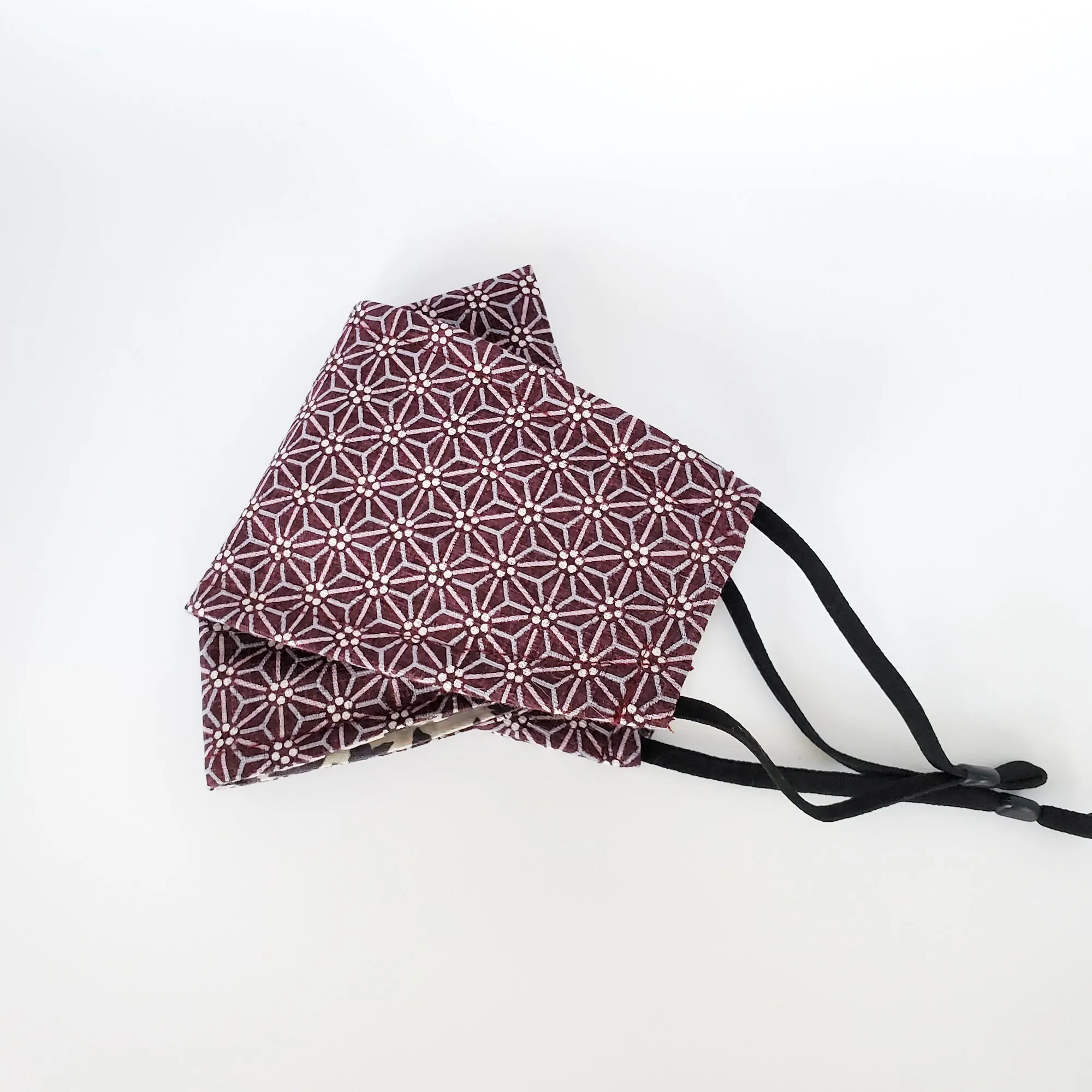 3D Japanese Origami Mask Asanoha Star in Purple