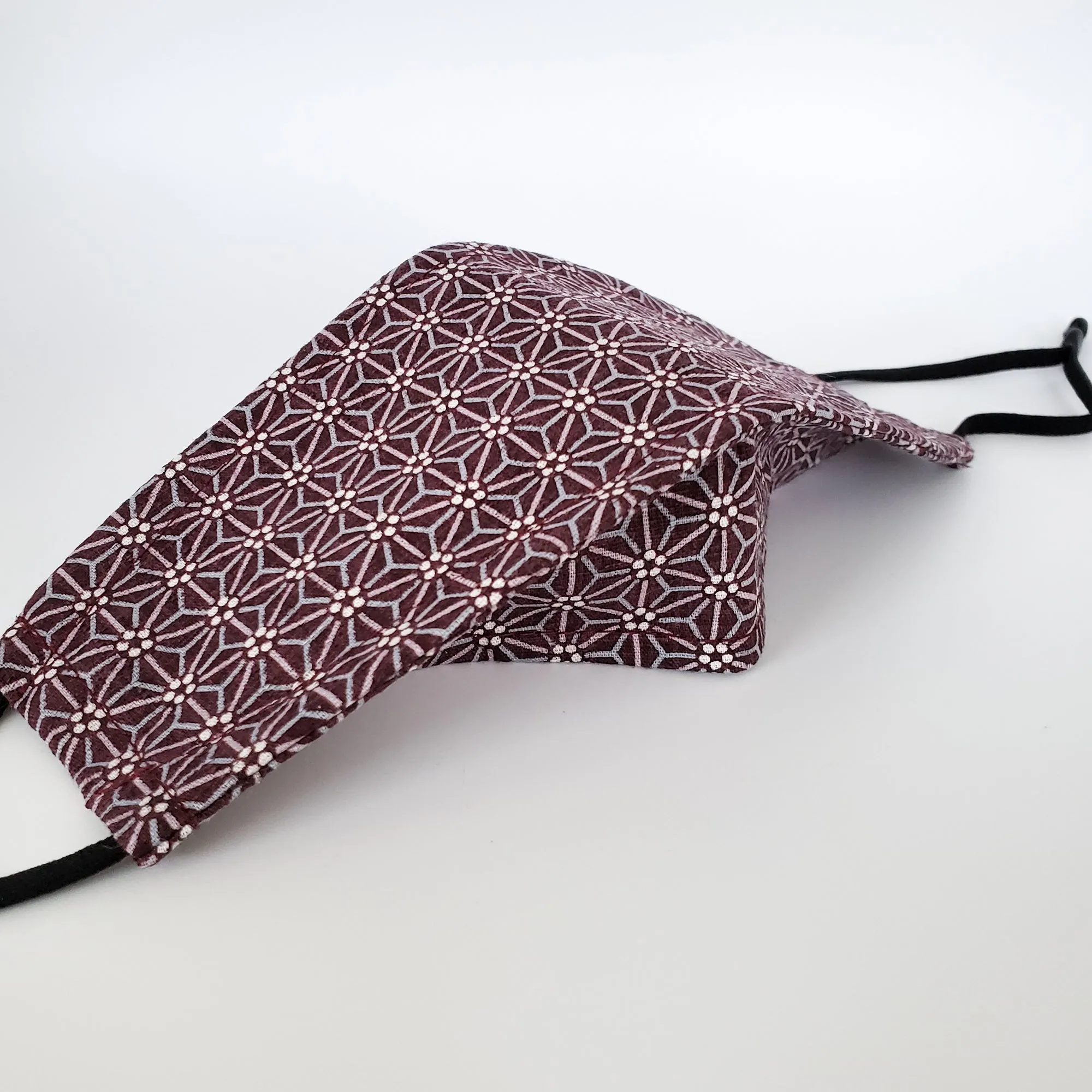 3D Japanese Origami Mask Asanoha Star in Purple