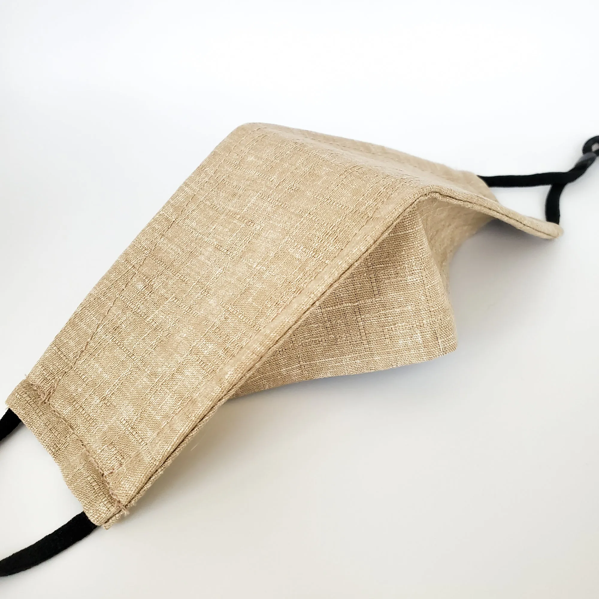 3D Japanese Origami Mask in Wheat