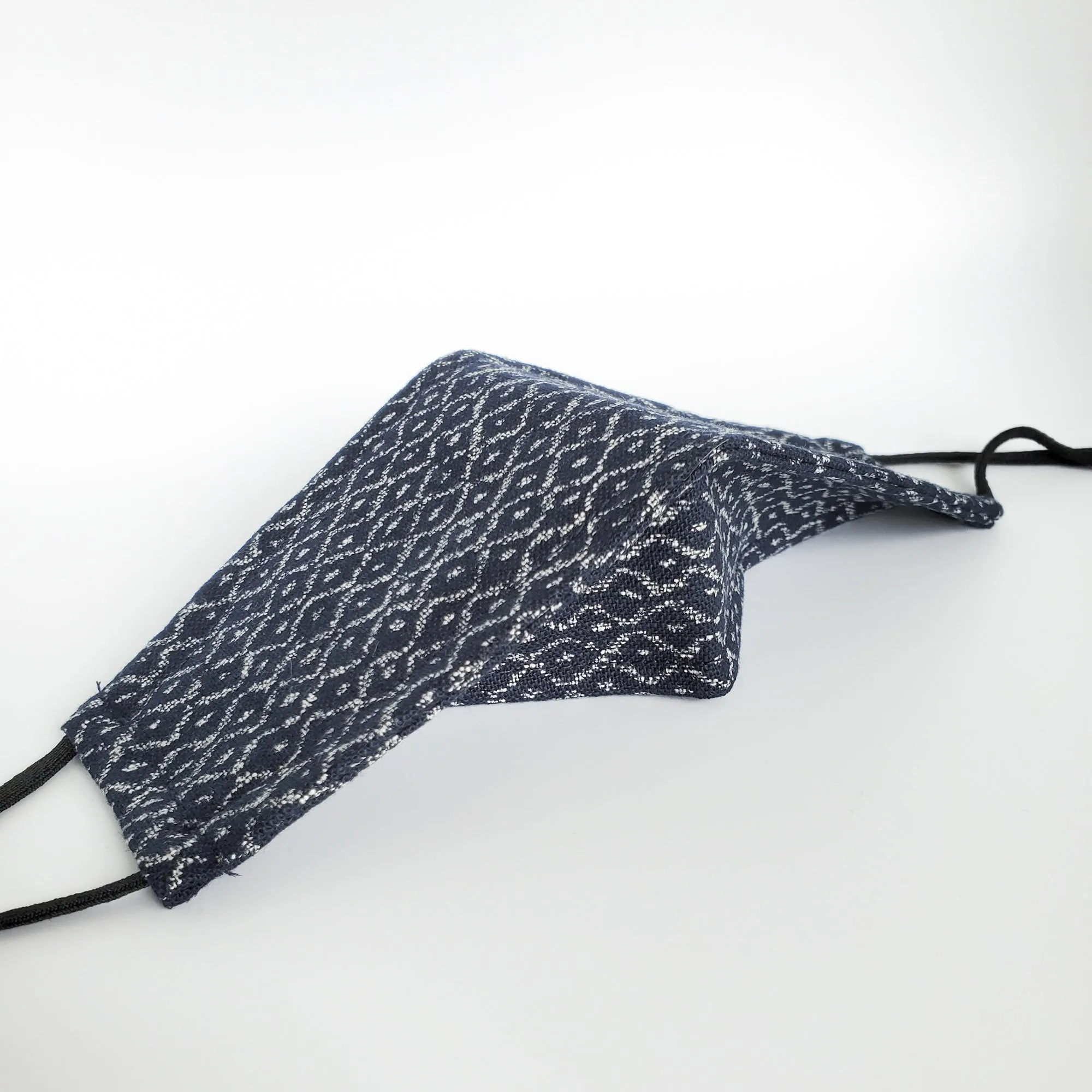 3D Japanese Origami Mask Snake in Indigo