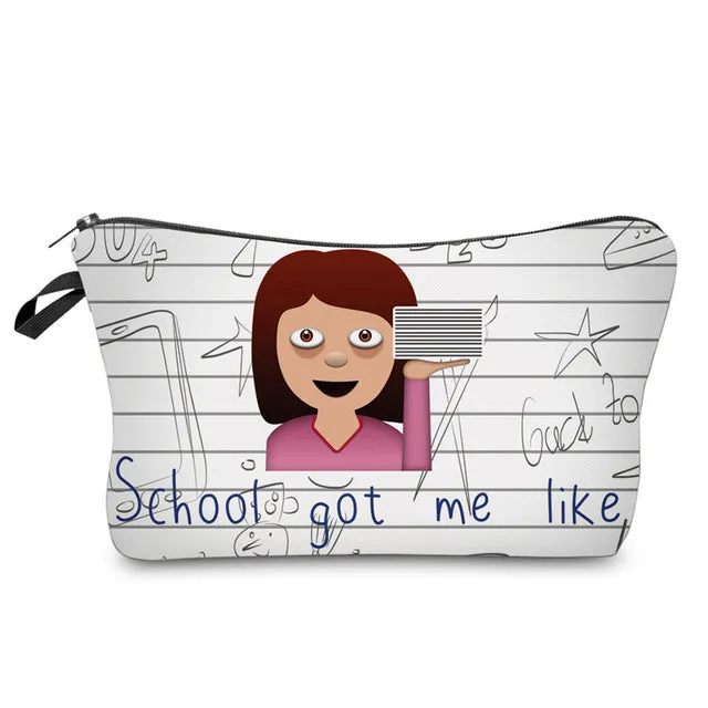 3D Printing Funny Emoji  Bag Travel Organizer