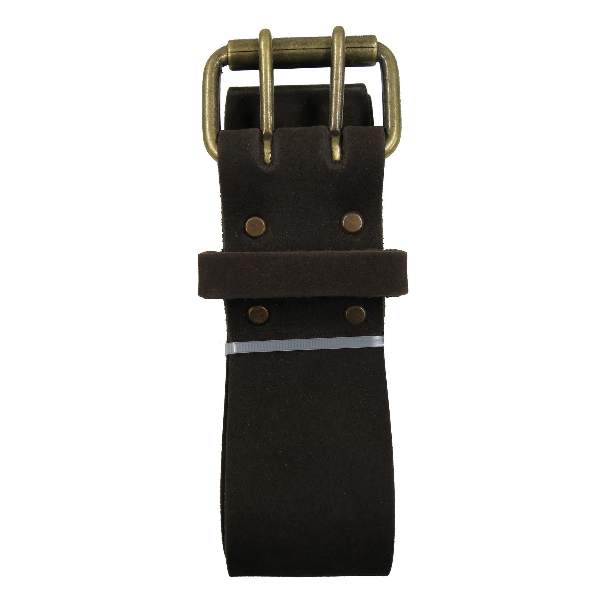 74053 - 2 Inch Wide - Extra Long - Work Belt in Oiled Leather in Dark Brown | Style n Craft