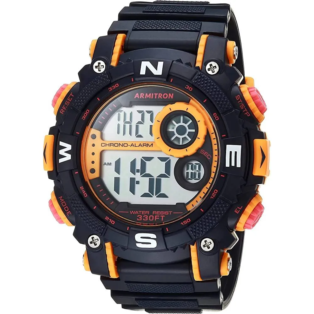 Armitron Sport Men's Digital Chronograph Resin Strap Watch, 40/8284 | Multiple Colors