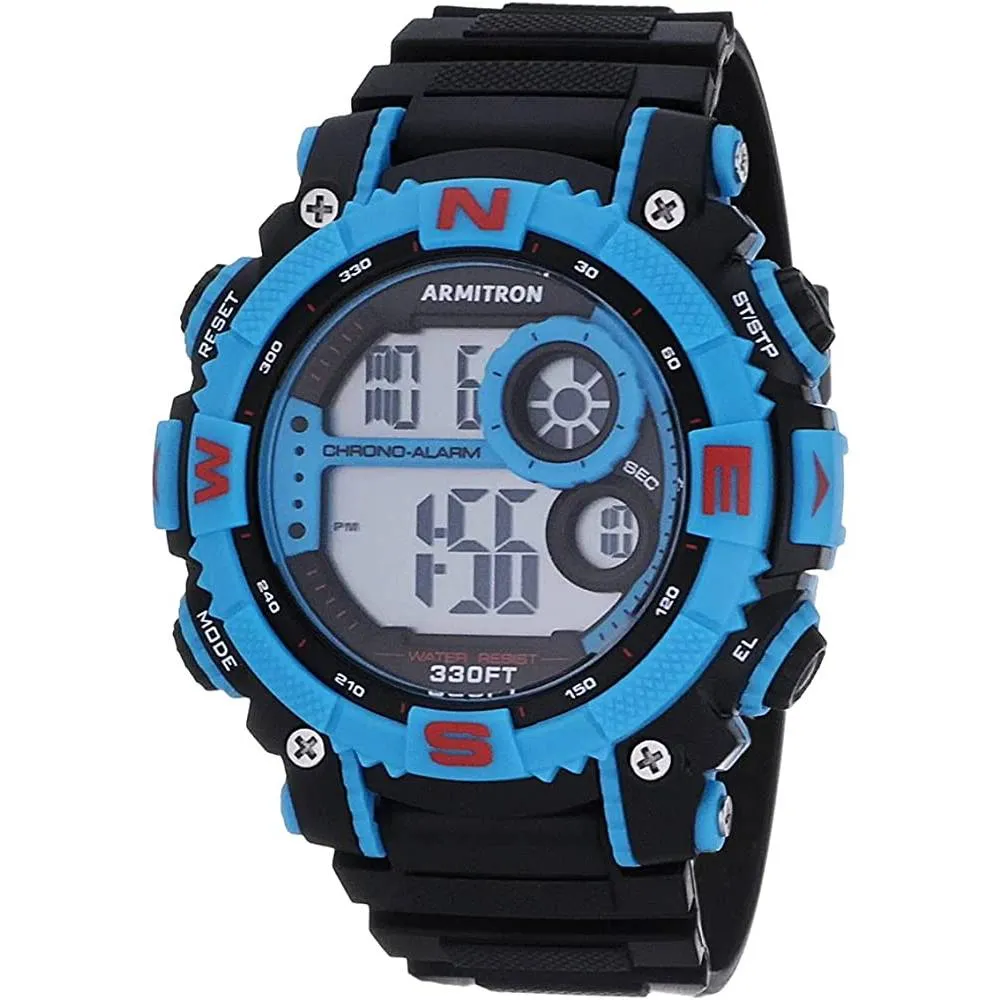 Armitron Sport Men's Digital Chronograph Resin Strap Watch, 40/8284 | Multiple Colors