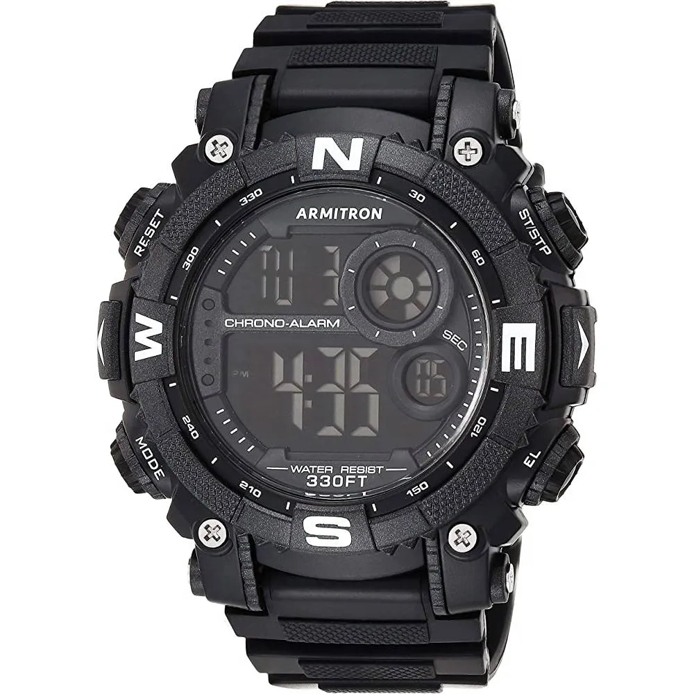 Armitron Sport Men's Digital Chronograph Resin Strap Watch, 40/8284 | Multiple Colors