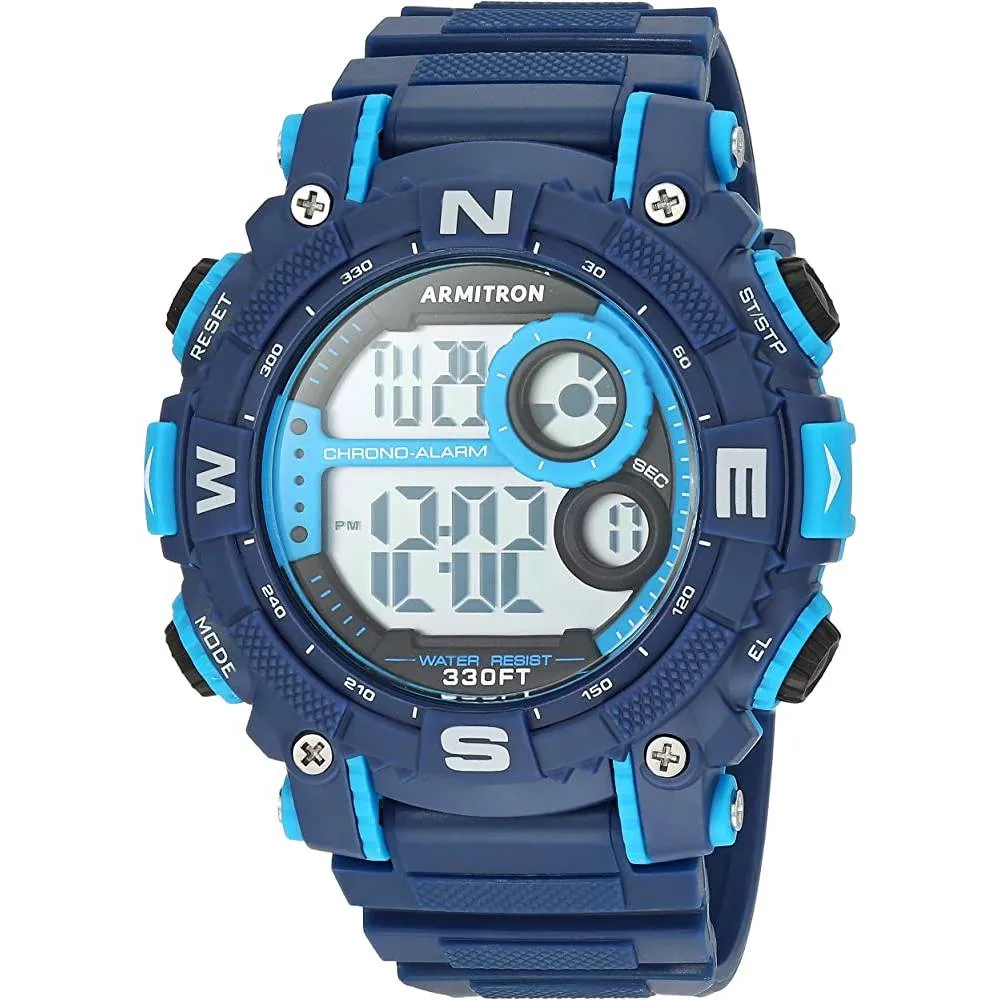 Armitron Sport Men's Digital Chronograph Resin Strap Watch, 40/8284 | Multiple Colors