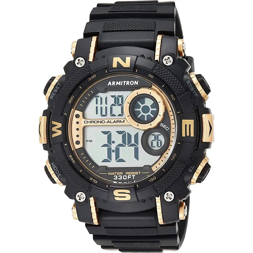 Armitron Sport Men's Digital Chronograph Resin Strap Watch, 40/8284 | Multiple Colors