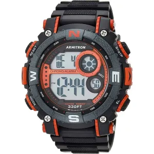 Armitron Sport Men's Digital Chronograph Resin Strap Watch, 40/8284 | Multiple Colors