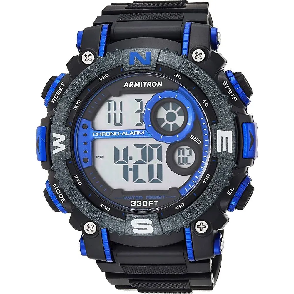 Armitron Sport Men's Digital Chronograph Resin Strap Watch, 40/8284 | Multiple Colors