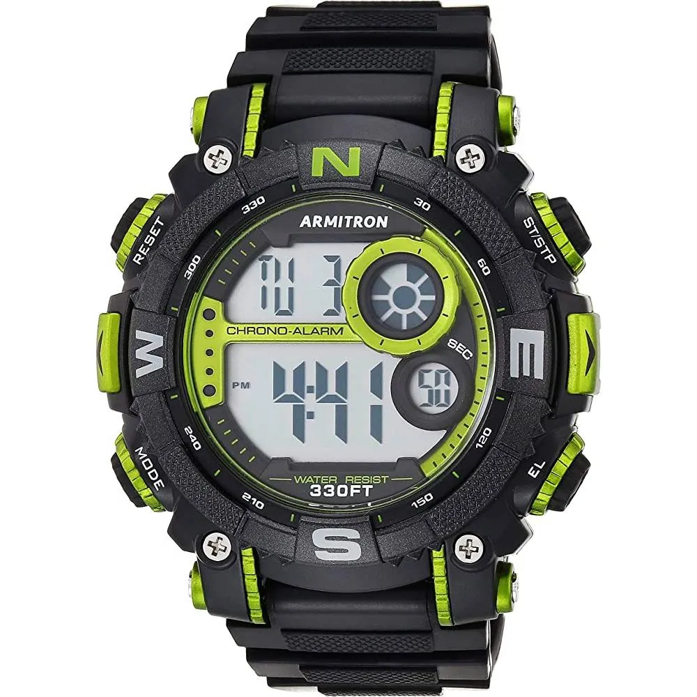 Armitron Sport Men's Digital Chronograph Resin Strap Watch, 40/8284 | Multiple Colors
