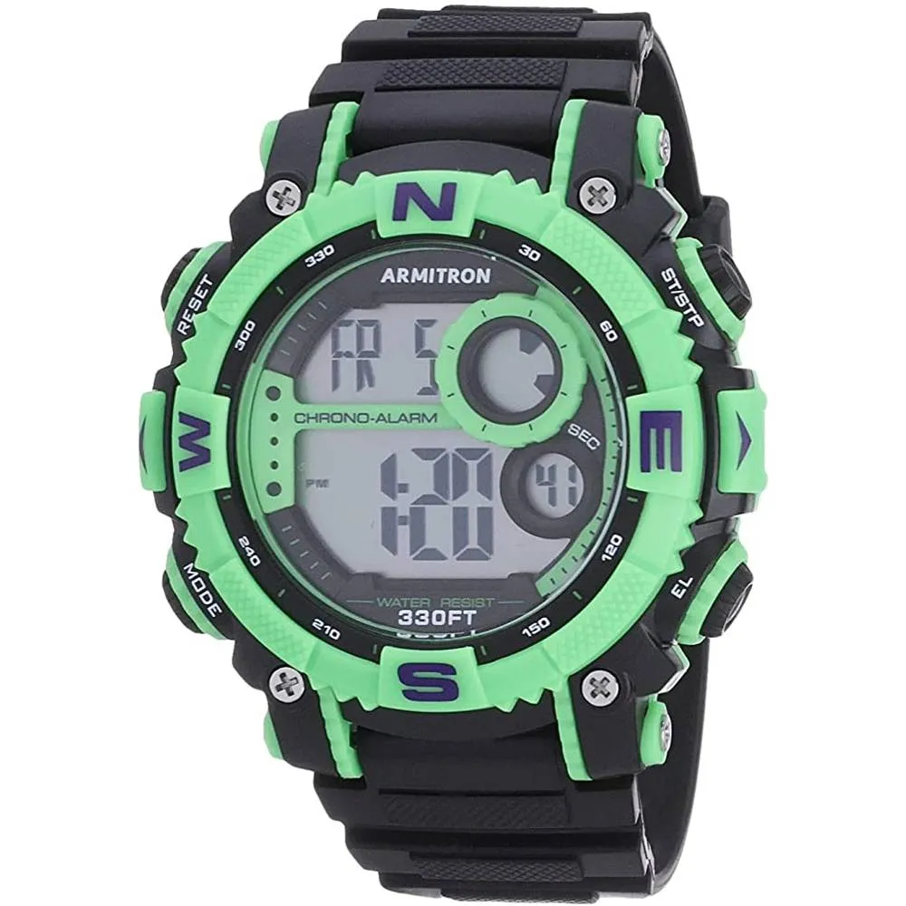 Armitron Sport Men's Digital Chronograph Resin Strap Watch, 40/8284 | Multiple Colors