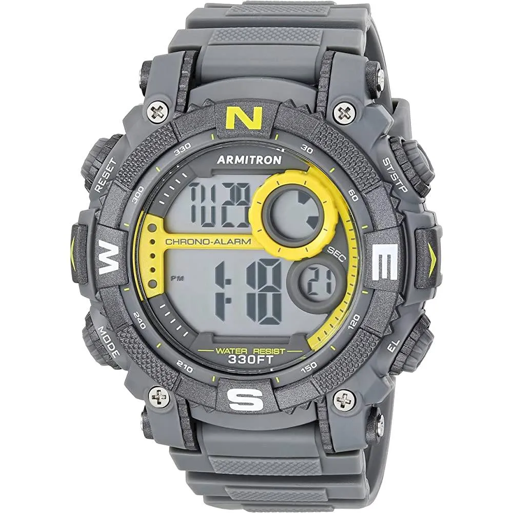 Armitron Sport Men's Digital Chronograph Resin Strap Watch, 40/8284 | Multiple Colors
