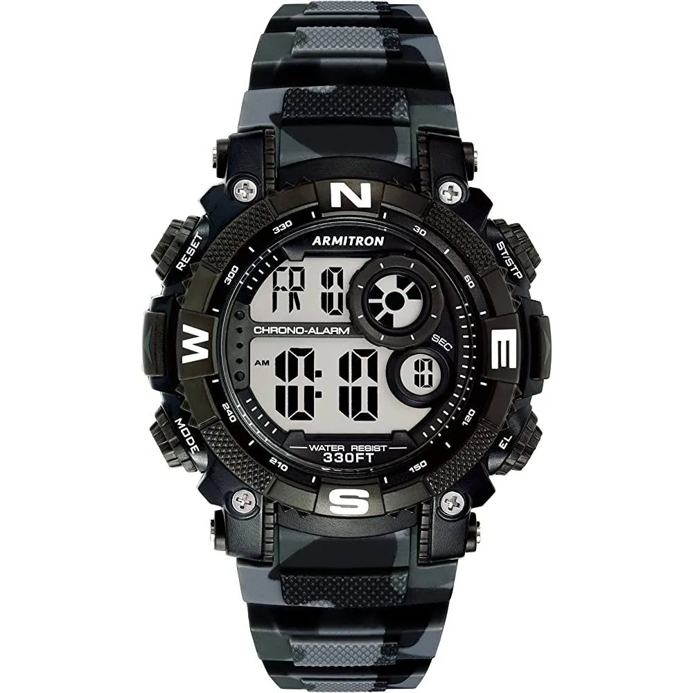 Armitron Sport Men's Digital Chronograph Resin Strap Watch, 40/8284 | Multiple Colors