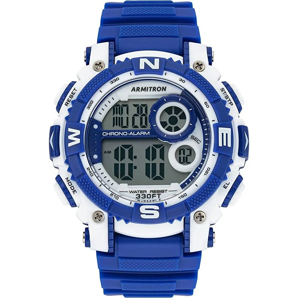 Armitron Sport Men's Digital Chronograph Resin Strap Watch, 40/8284 | Multiple Colors