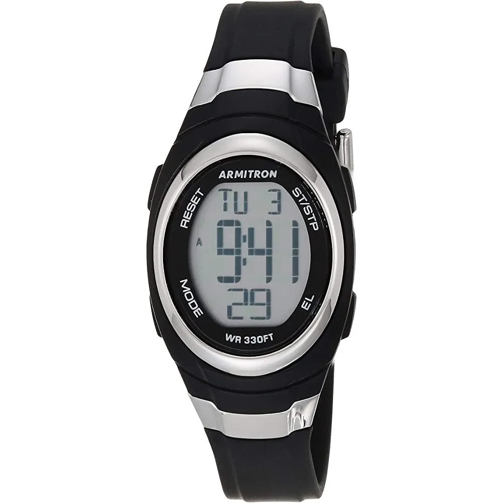 Armitron Sport Women's Digital Chronograph Resin Strap Watch, 45/7034 | Multiple Colors