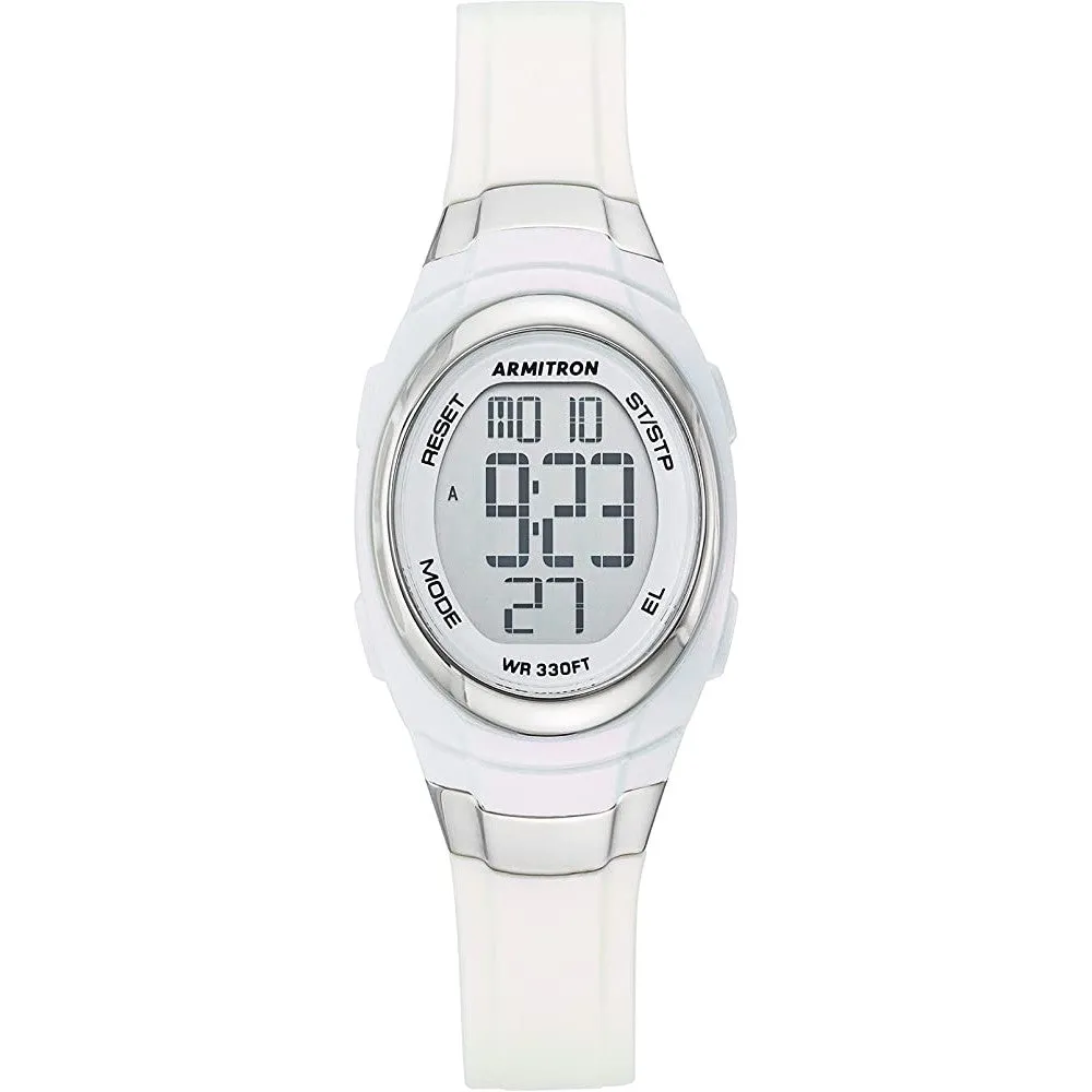 Armitron Sport Women's Digital Chronograph Resin Strap Watch, 45/7034 | Multiple Colors