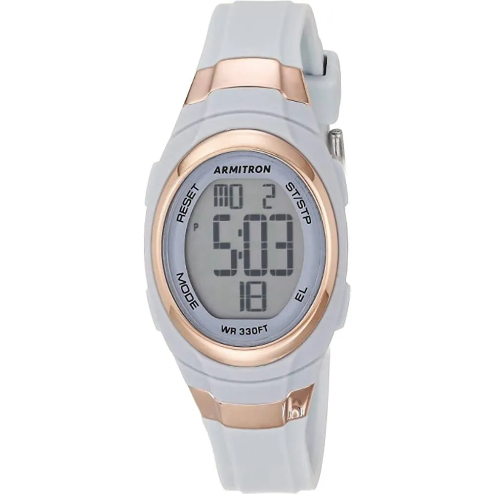 Armitron Sport Women's Digital Chronograph Resin Strap Watch, 45/7034 | Multiple Colors