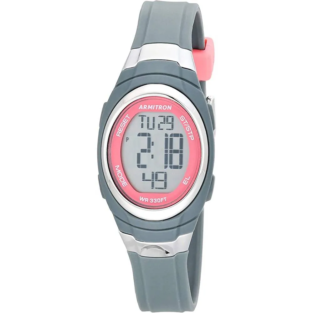 Armitron Sport Women's Digital Chronograph Resin Strap Watch, 45/7034 | Multiple Colors