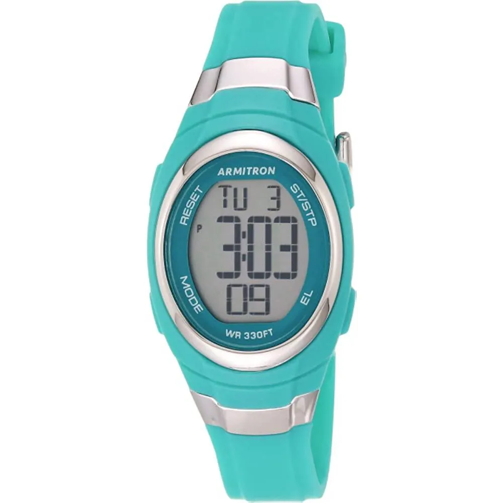 Armitron Sport Women's Digital Chronograph Resin Strap Watch, 45/7034 | Multiple Colors