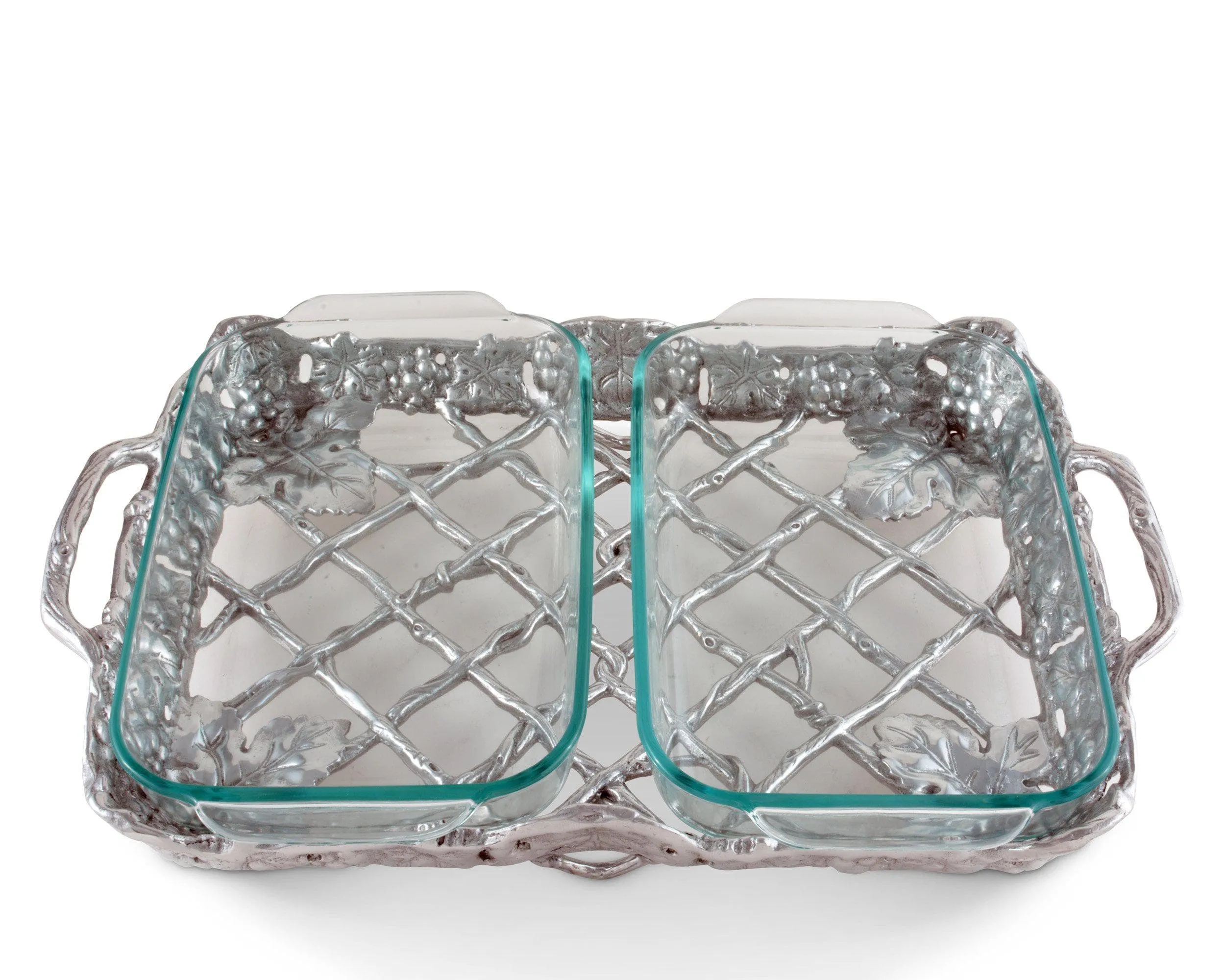 Arthur Court Grape Pyrex Holder 2qt