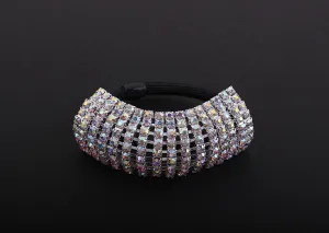 AY0062-1 FH2 AB Rhinestone Stretch Ponytail Holder
