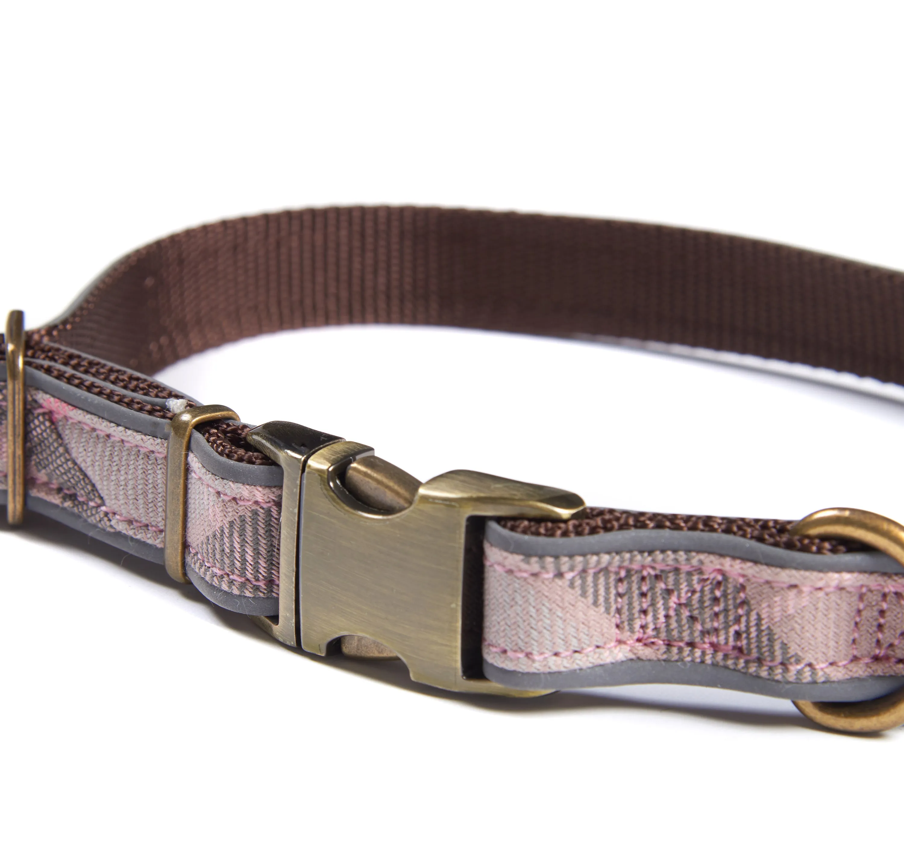 Barbour Reflective Tartan Adjustable Dog Collar