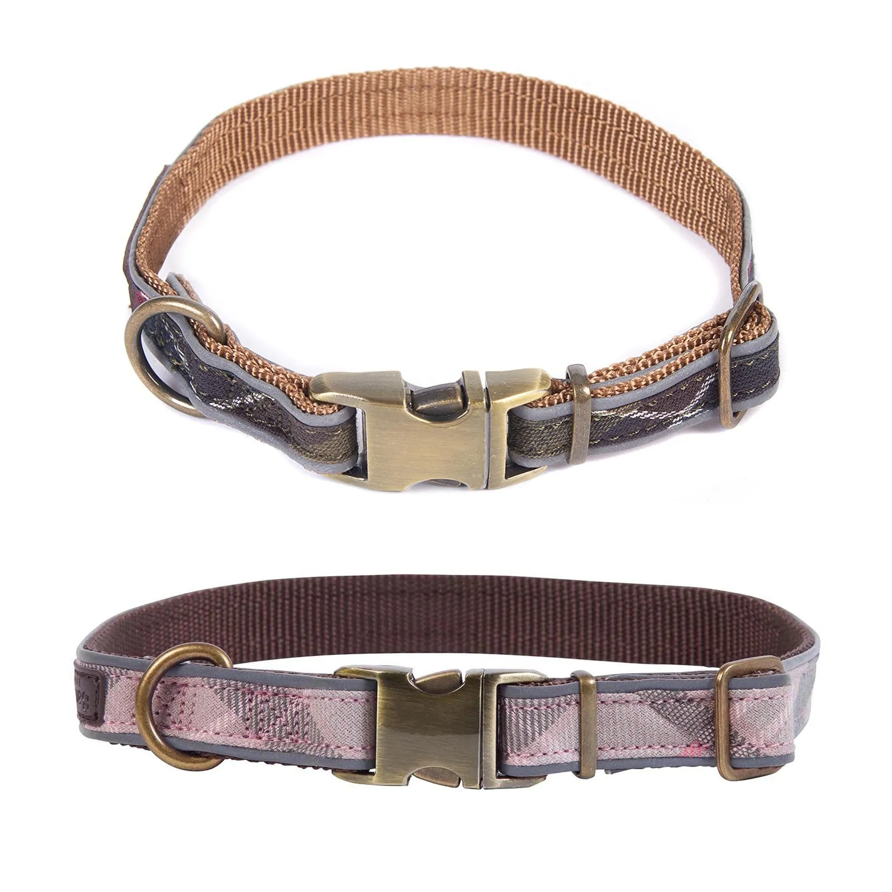 Barbour Reflective Tartan Adjustable Dog Collar