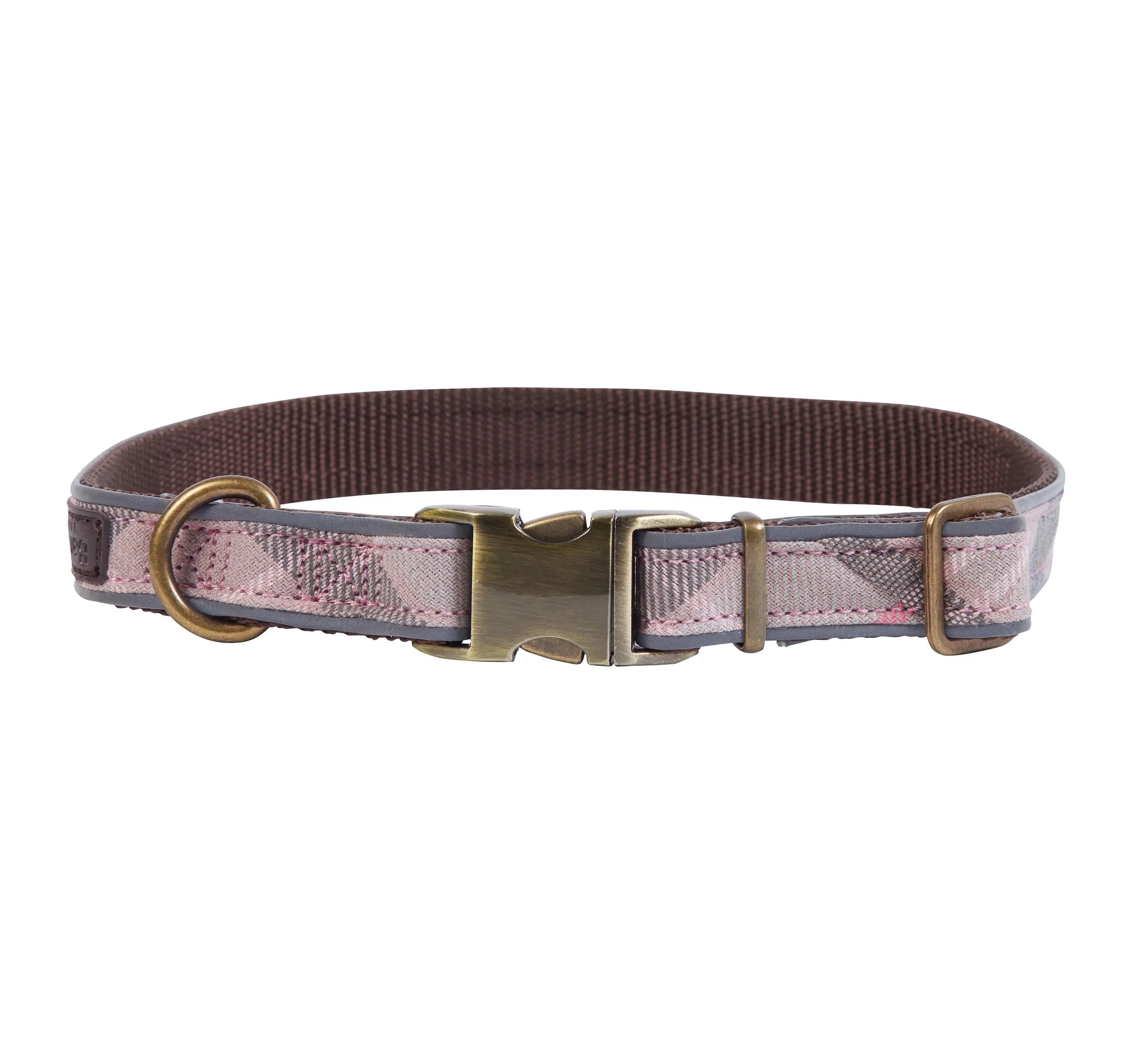 Barbour Reflective Tartan Adjustable Dog Collar