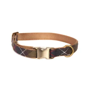 Barbour Tartan Webbing Adjustable Dog Collar