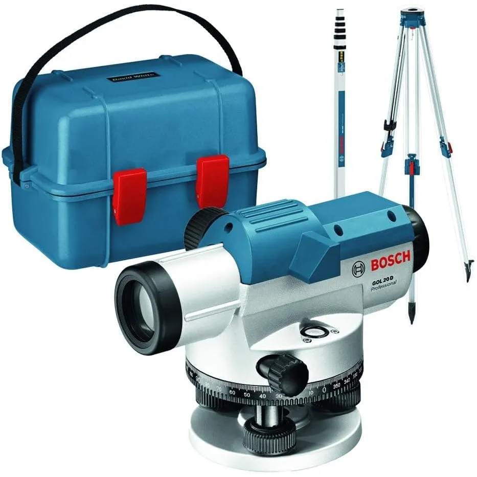 Bosch Optical Level With Tripod, Case & Measuring Rod - GOL 32 D   KIT( Case BT 160 GR 500)