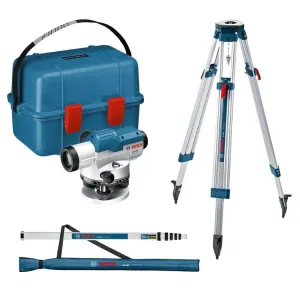 Bosch Optical Level With Tripod, Case & Measuring Rod - GOL 32 D   KIT( Case BT 160 GR 500)