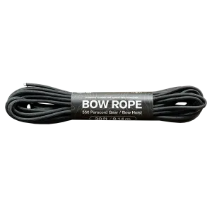 Bow Rope - 30ft 550 Paracord Black