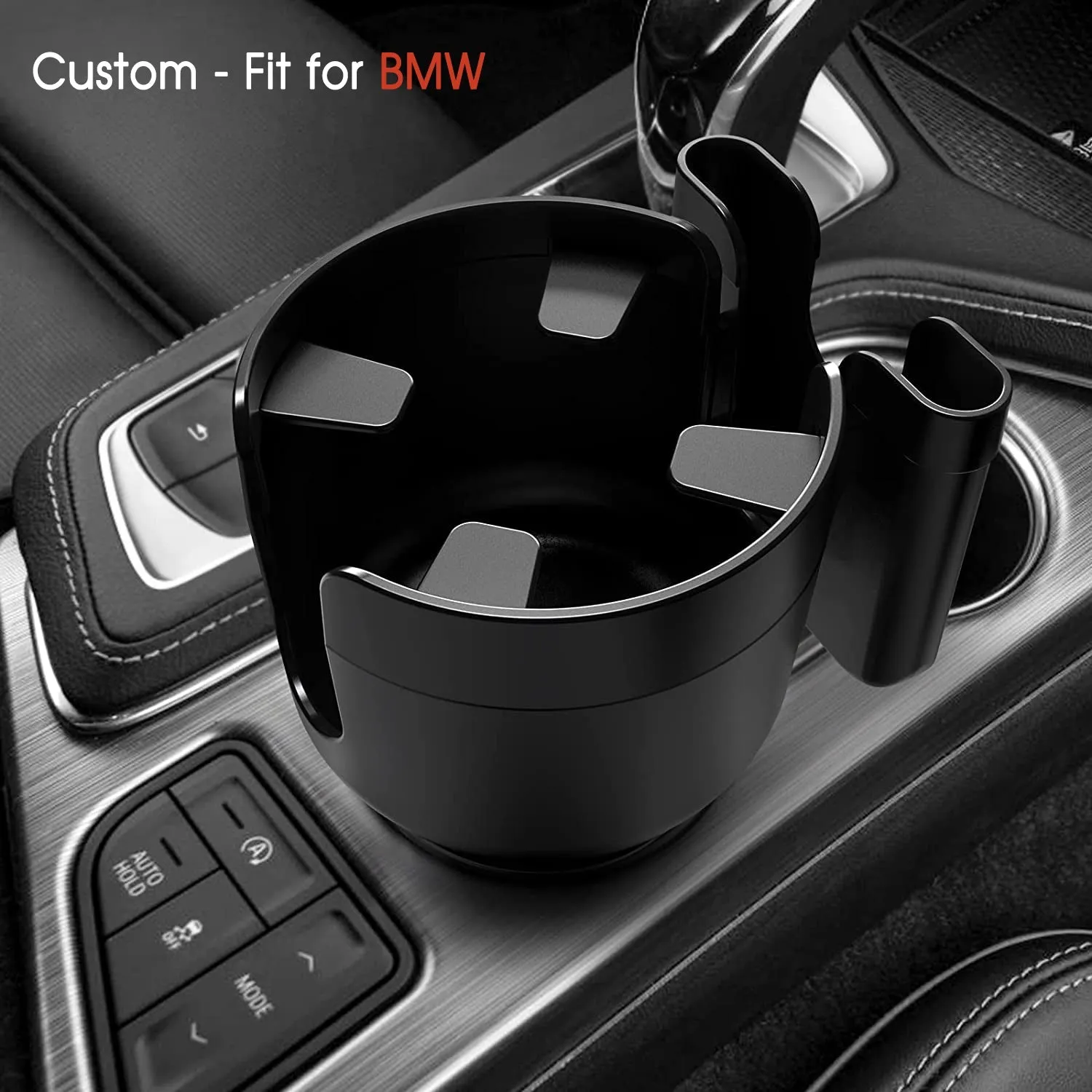Car Cup Holder 2-in-1, Custom-Fit For Car, Car Cup Holder Expander Adapter with Adjustable Base, Car Cup Holder Expander Organizer with Phone Holder WAKX233
