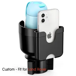 Car Cup Holder 2-in-1, Custom-Fit For Car, Car Cup Holder Expander Adapter with Adjustable Base, Car Cup Holder Expander Organizer with Phone Holder WALR233