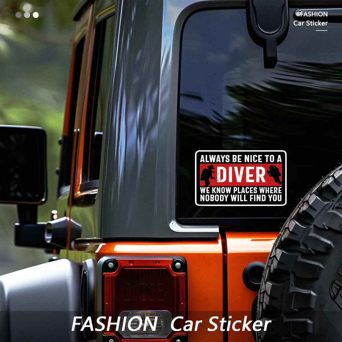 Car Sticker: Always be nice to a diver