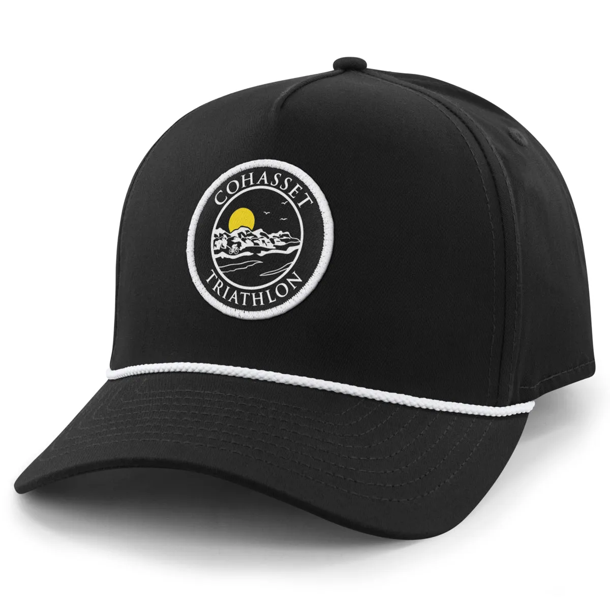 Cohasset Triathlon Blackout 5-Panel Rope Hat