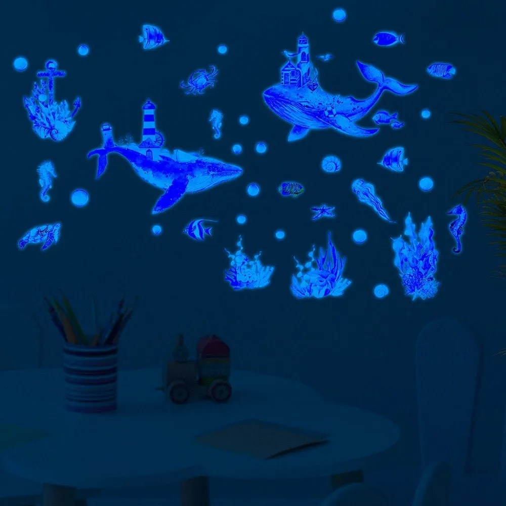 Cool Underwater Wall Sticker - Glowing in the dark
