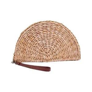 Costa Rica Half Moon Straw Wristlet