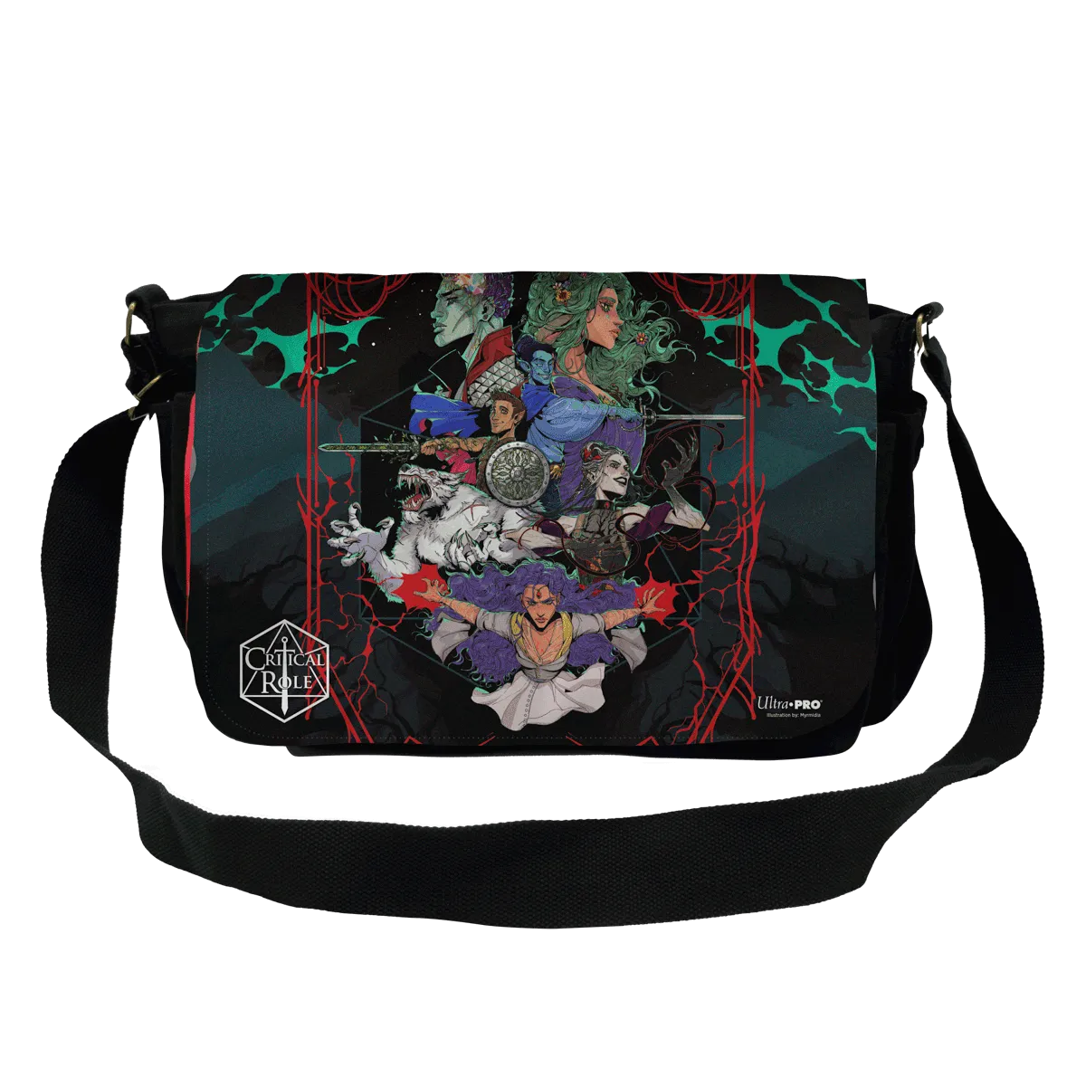 Critical Role PoD Printed Messenger Bag Flap- Bells Hells Live at the Greek