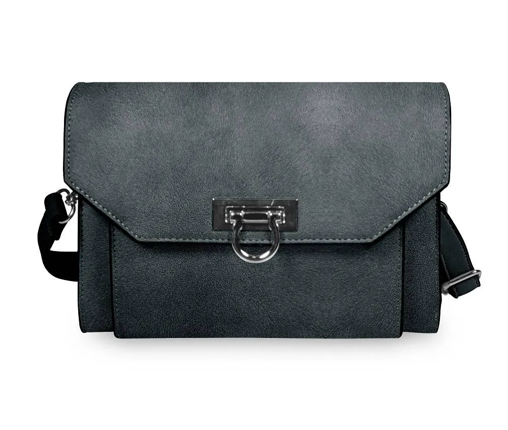 Denim touch screen purse