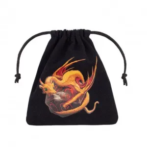 Dice Bag - Dragon Black & Adorable