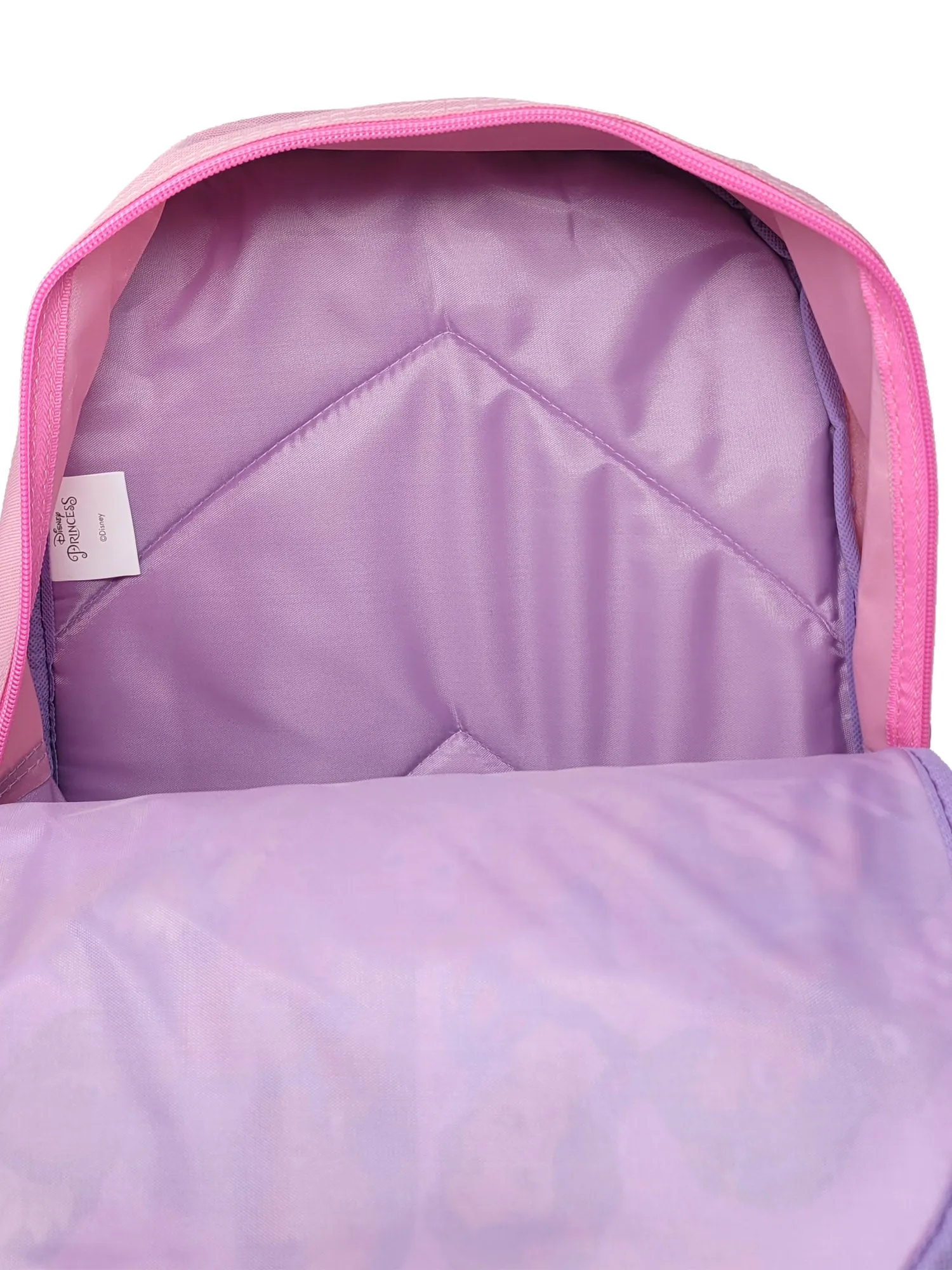 Disney Princesses Backpack 15" Mulan Ariel Belle Jasmine Tiana Girls Kids Pink