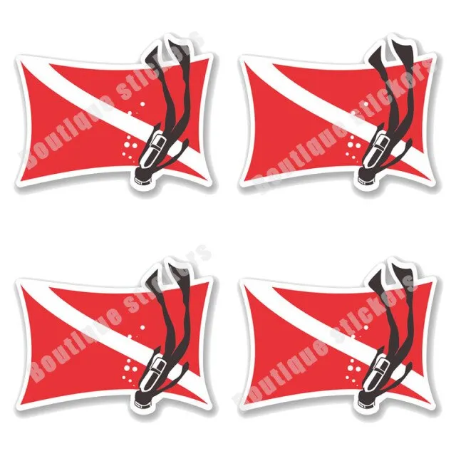 Diver Stickers - I love Scuba Diving