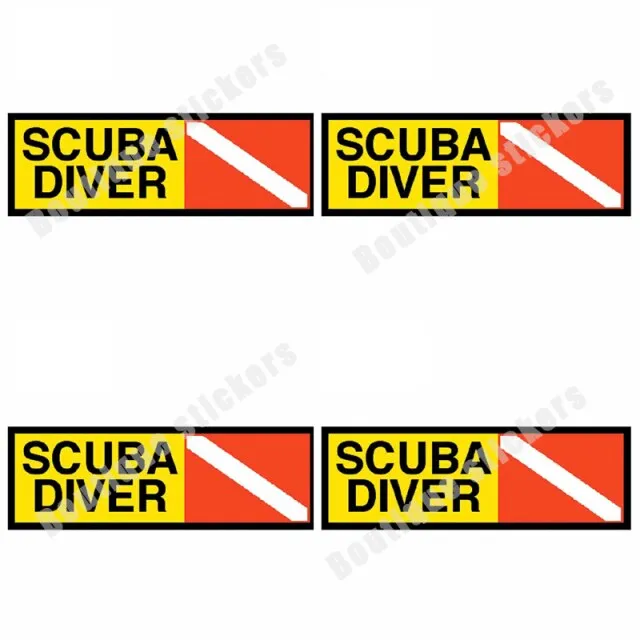 Diver Stickers - I love Scuba Diving