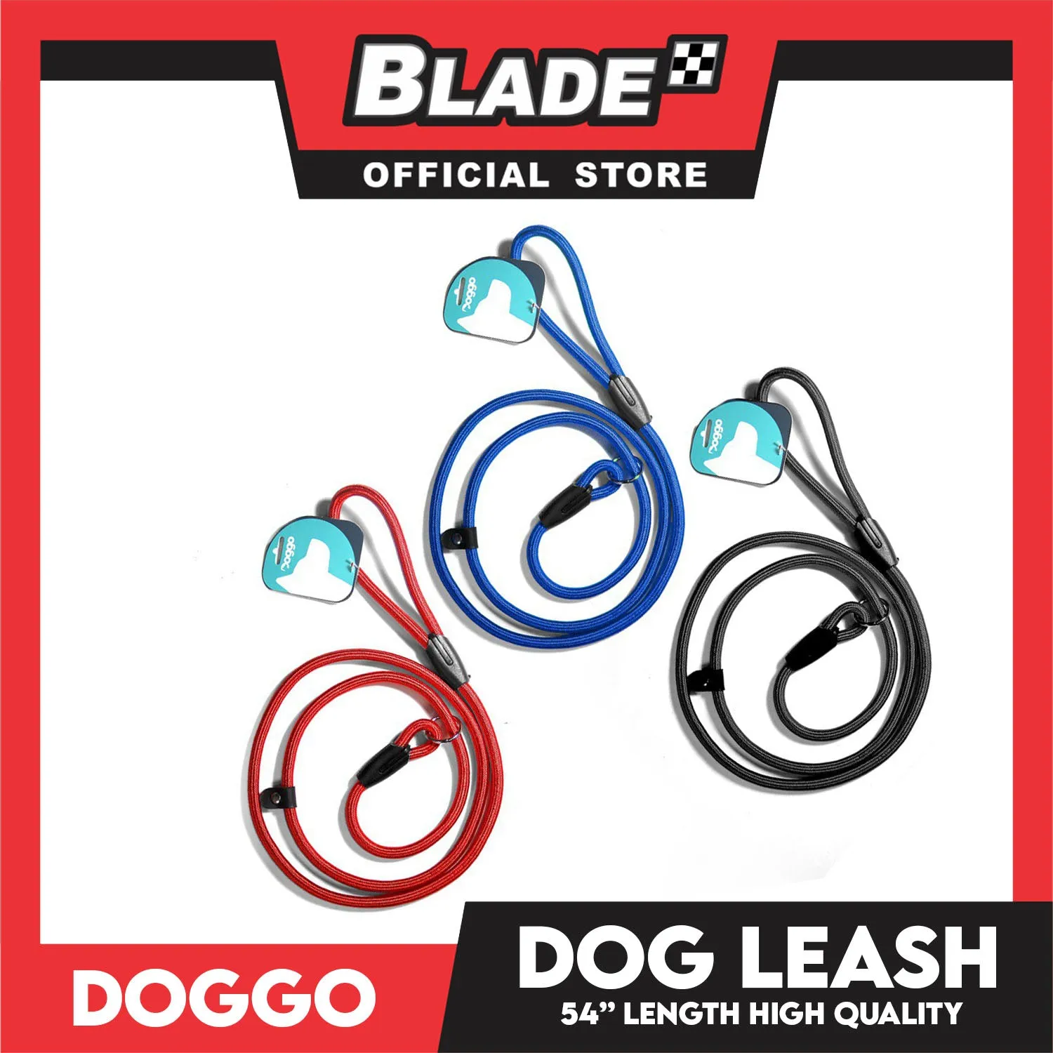 Doggo High Quality Dog Leash Adjustable (Blue) Leash for Your Dog