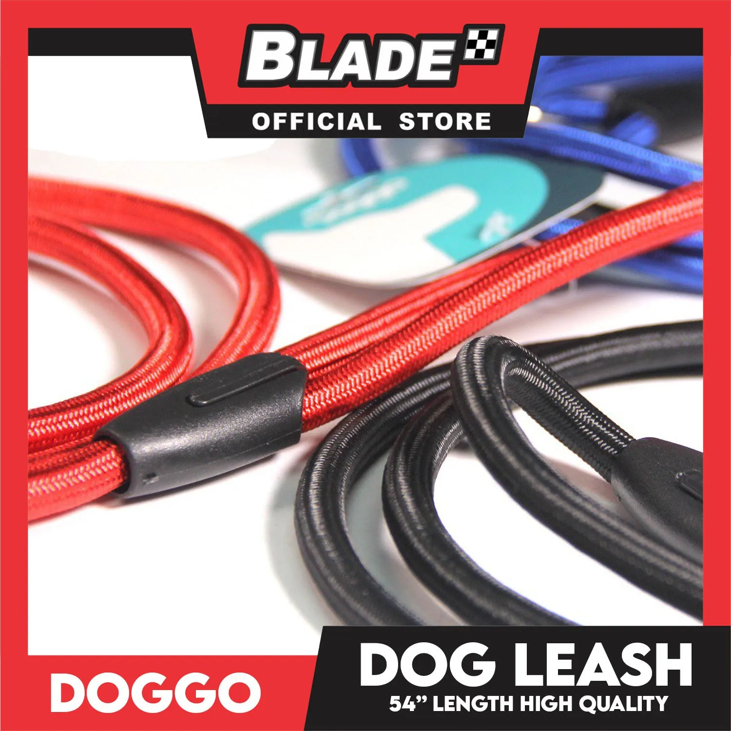 Doggo High Quality Dog Leash Adjustable (Blue) Leash for Your Dog
