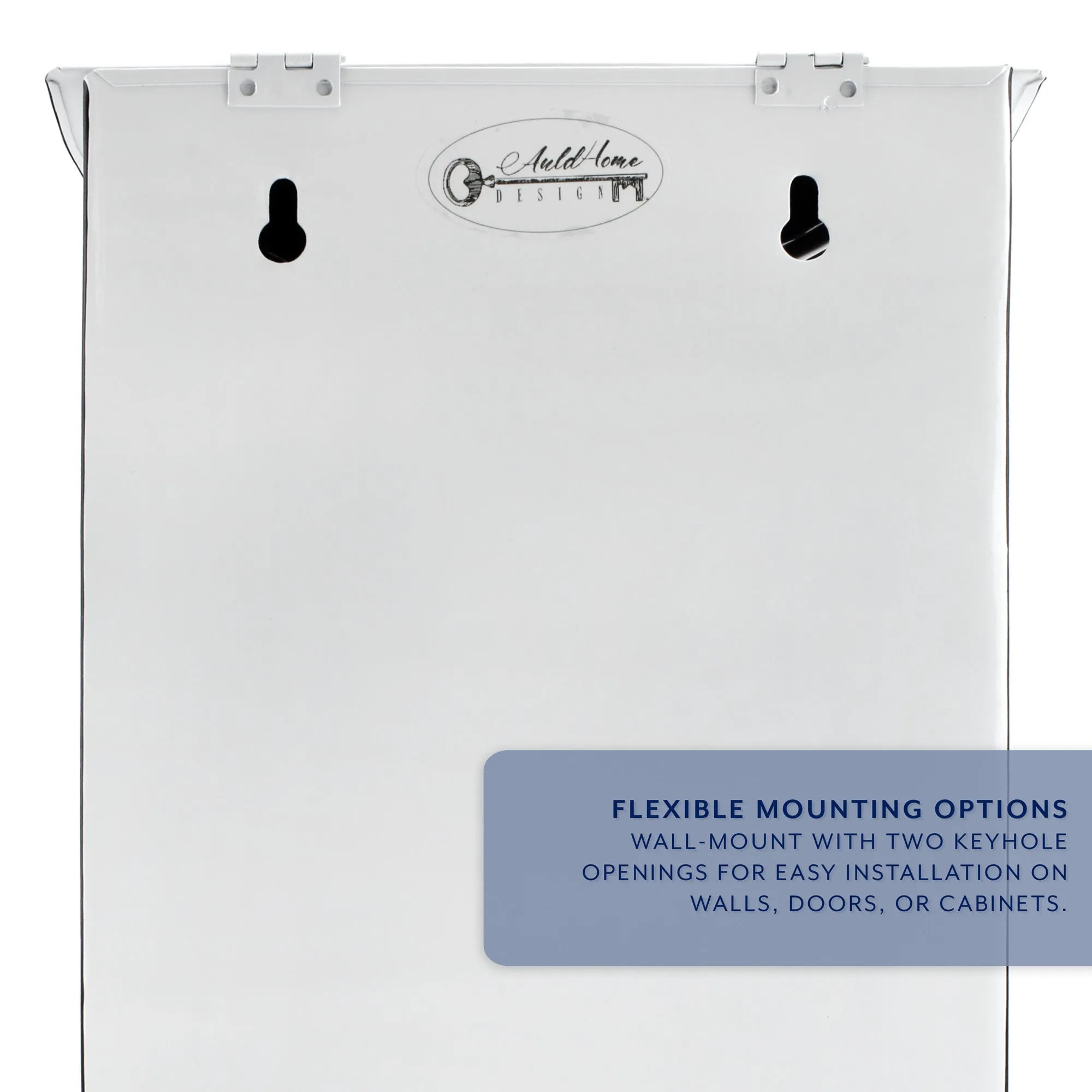 Farmhouse Enamelware Grocery Bag Holder (White, Case of 12)