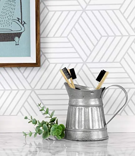 Farmhouse Galvanized Toothbrush Holder